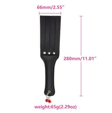 Load image into Gallery viewer, Bondage BDSM Black Leather Spanking Paddle Whip Flogger Riding Crop Sex Toy Naughty Kinky
