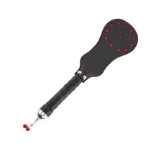 Load image into Gallery viewer, Bondage BDSM Black Leather Spanking Paddle Whip Flogger Riding Crop Sex Toy Naughty Kinky
