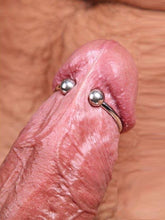 Load image into Gallery viewer, Penis Cock Head Glans Ring with 2 Pressure Joy Balls Sex Toy Bondage BDSM Naughty Kinky Erection Orgasm Sub Dom Sensitive Gay
