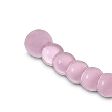 Load image into Gallery viewer, Tempered Glass Adult Pink Dildo Sex Toy Bondage BDSM Naughty Kinky Anal Butt Plug Beads
