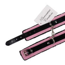 Load image into Gallery viewer, 14 Piece Black &amp; Pink Bondage BDSM Sex Set / Leather / Sex Toy / Whip / Restraints / Cuffs /  Gag / Adult / Rope
