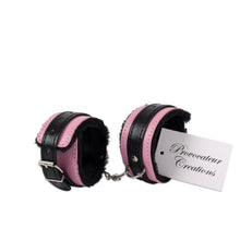 Load image into Gallery viewer, 14 Piece Black &amp; Pink Bondage BDSM Sex Set / Leather / Sex Toy / Whip / Restraints / Cuffs /  Gag / Adult / Rope
