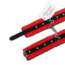 Load image into Gallery viewer, 14 Piece Bondage BDSM Sex Set Black Red / Leather / Sex Toy / Whip / Restraints / Cuffs /  Gag / Adult / Rope
