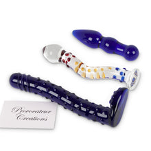 Load image into Gallery viewer, Tempered Glass Adult Dildo 3 PACK Sex Toy Set Bondage BDSM Naughty Kinky
