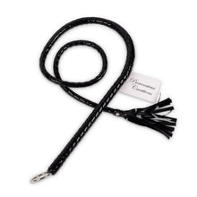 Load image into Gallery viewer, 4.5 Feet Long Black Leather Whip Flog Flogger Sex Toy Bondage BDSM Naughty Kinky
