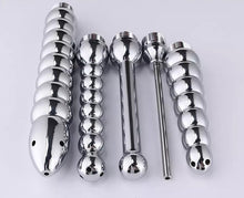 Load image into Gallery viewer, Stainless Steel 5 Piece Set Anal Shower Enema Head Butt Plug Rectal Douche Douching Dildo Sex Toy Bondage BDSM Naughty Kinky
