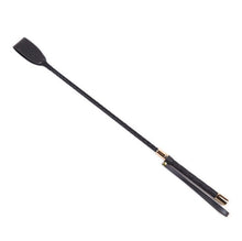 Load image into Gallery viewer, Black Bondage BDSM Leather Whip Flogger Riding Crop Paddle Sex Toy Naughty Kinky sadomasochism
