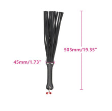 Load image into Gallery viewer, Black Bondage BDSM Leather Paddle Whip Flogger Riding Crop Sex Toy Naughty Kinky
