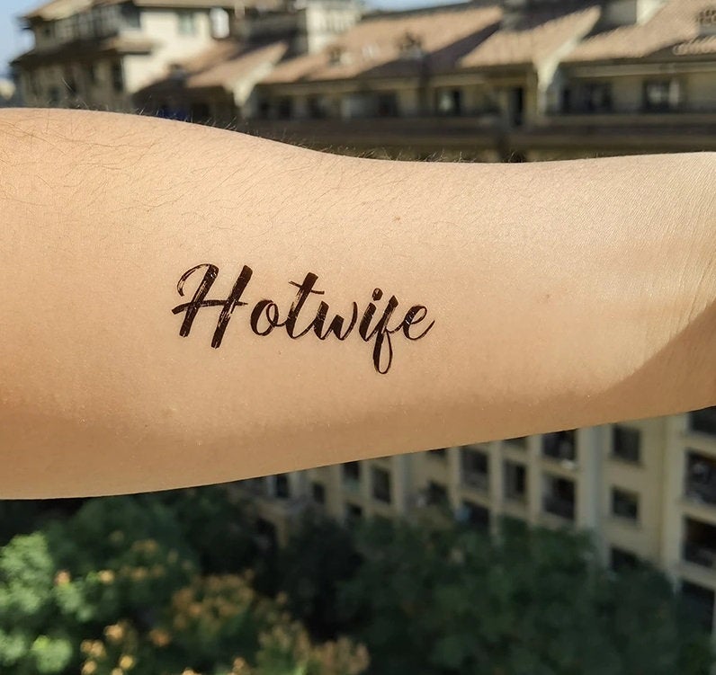 3 PACK - Hotwife Temporary Tattoo Bondage BDSM Adult Sex Submissive Dom Sub Cuckold Fetish for Hot wife cuckold Swinger Lifestyle