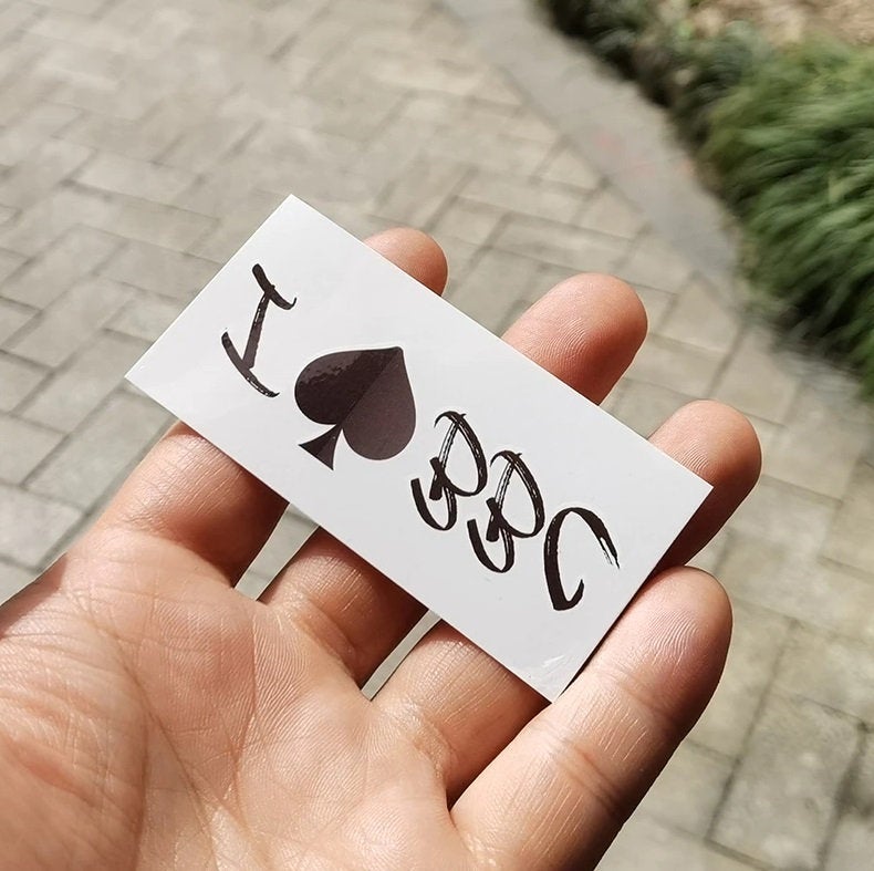3 PACK - I Love BBC Temporary Tattoo Queen of Spades BDSM Adult Sex Submissive Dom Sub Slut Cuckold Fetish Hot wife Swinger Lifestyle