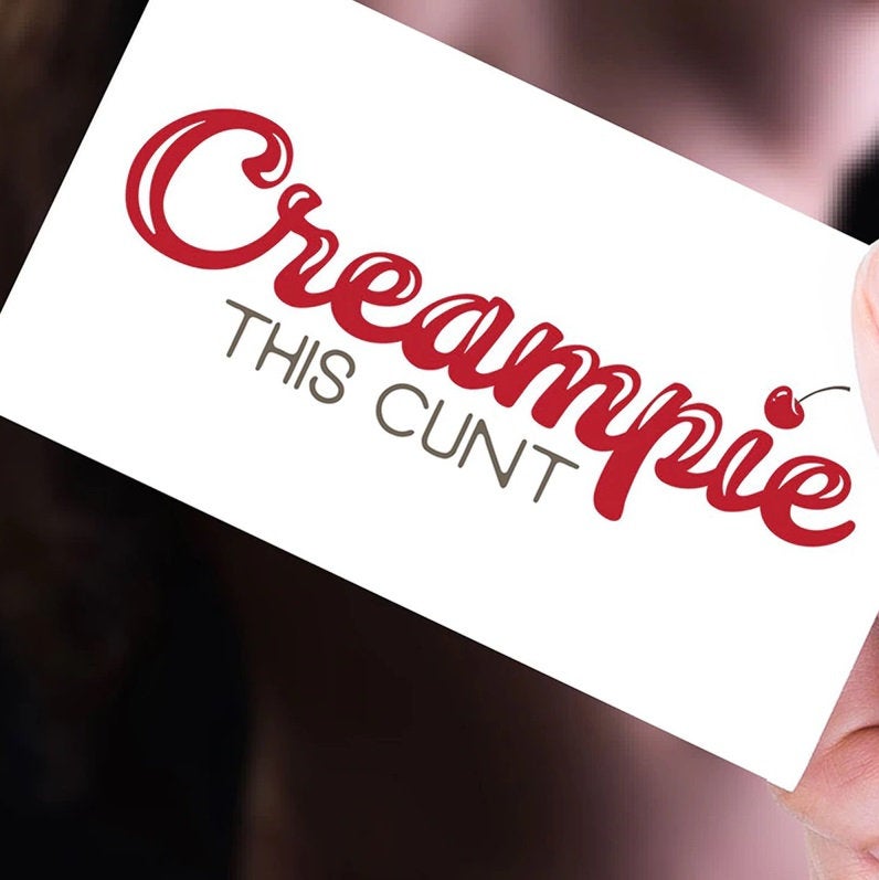 3 PACK - Creampie This Cunt Temporary Tattoo DDLG bdsm Adult Sex Dom Sub Slut Cuckold Fetish Hot wife Swinger Lifestyle